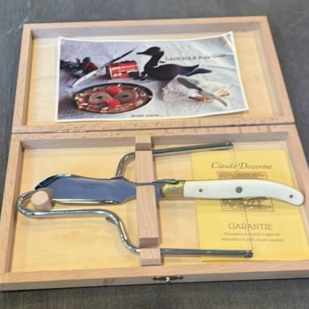 Claude Dozorme French Laguiole Box Set • Lyre ả Foie Gras •Pastry/Cheese